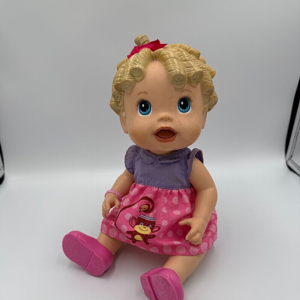 Hasbro Baby Alive Baby All Gone Doll, 2009, Molded Blonde Hair. Untested vintage